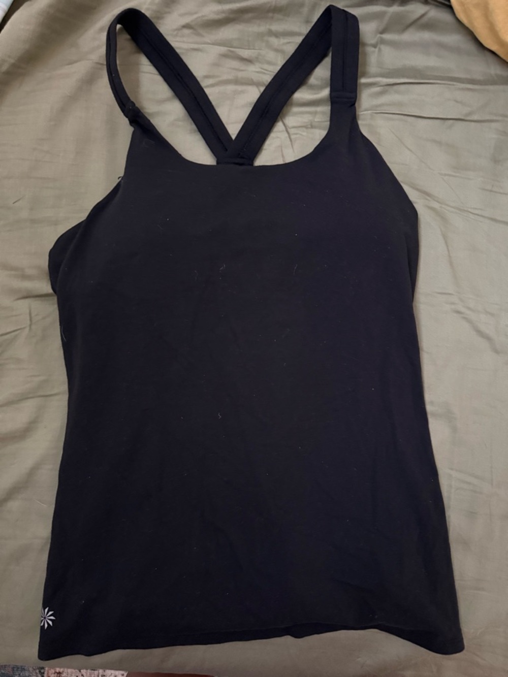Athleta Black Racerback Workout Tank